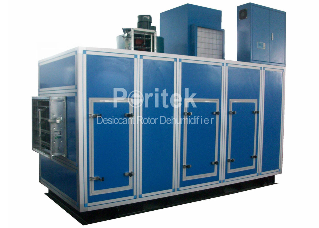 Food Industrial Desiccant Rotor Dehumidifier Equipment PLC Control